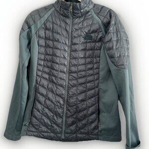 The North Face Women Thermoball Hybrid‎ Jacket Dark Green Size M Comfort Pockets